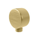 Brushed Brash Shower Outlet Elbow on White Background