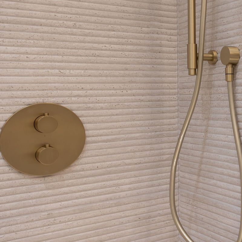 LIBERTY Shower Outlet Elbow - Brushed Brass Shower Parts Noken by Porcelanosa 