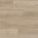 Wood effect luxury vinyl flooring with a light brown colour and visible grain pattern.