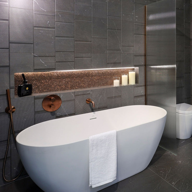 LOUNGE Freestanding Bath 150x70cm - Matt White Baths Noken by Porcelanosa 