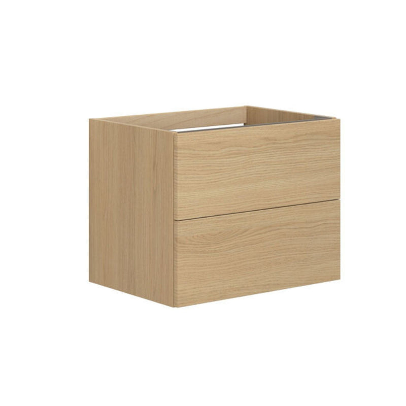 LUNA 2 Drawer Vanity Unit- Nordic Oak Bathroom Furniture TileStyle 