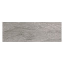 Rectangular grey stone effect tile on a white background