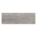 Rectangular grey stone effect tile on a white background