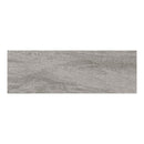 Rectangular grey stone effect tile on a white background