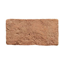 Terracotta brick on a white background