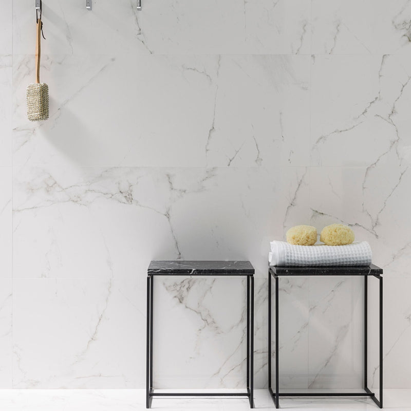 Marmol Carrara Blanco 45x120 Tile Porcelanosa 