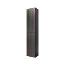 Dark Wood, wall mounted bathroom cabinet.