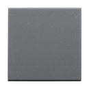 Gray square tile on a white background