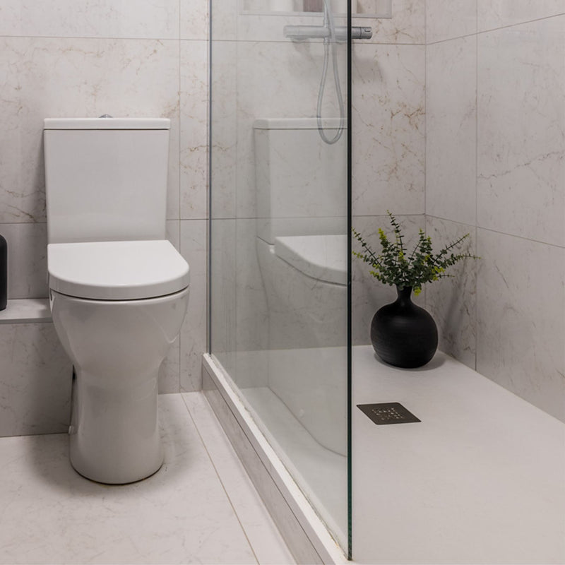 MINERAL STONE Shower Tray 180x80cm - White Shower Trays Noken by Porcelanosa 