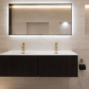 Mirror with Perimetral Light 120x60cm - Black Bathroom Mirrors Noken by Porcelanosa 
