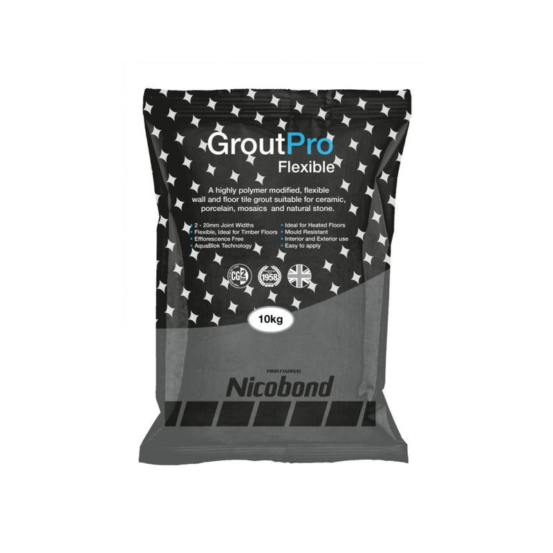 NICOBOND GroutPro Flexible 10kg - Anthracite Grouts Nicobond 