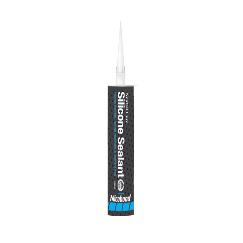 Nicobond Neutral Cure Silicone Sealant 310ml - Black Silicones Nicobond 