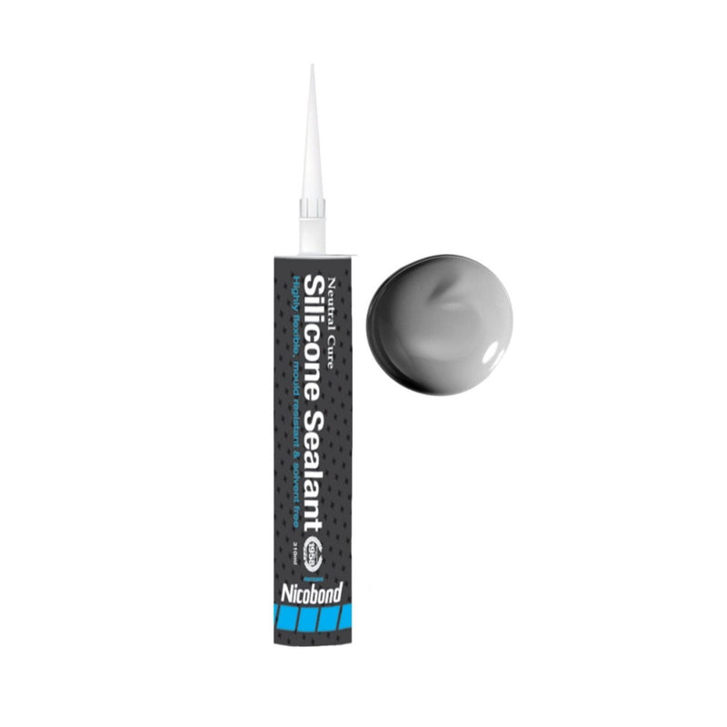 NICOBOND Neutral Cure Silicone Sealant 310ml - Mid Grey Silicones Nicobond 