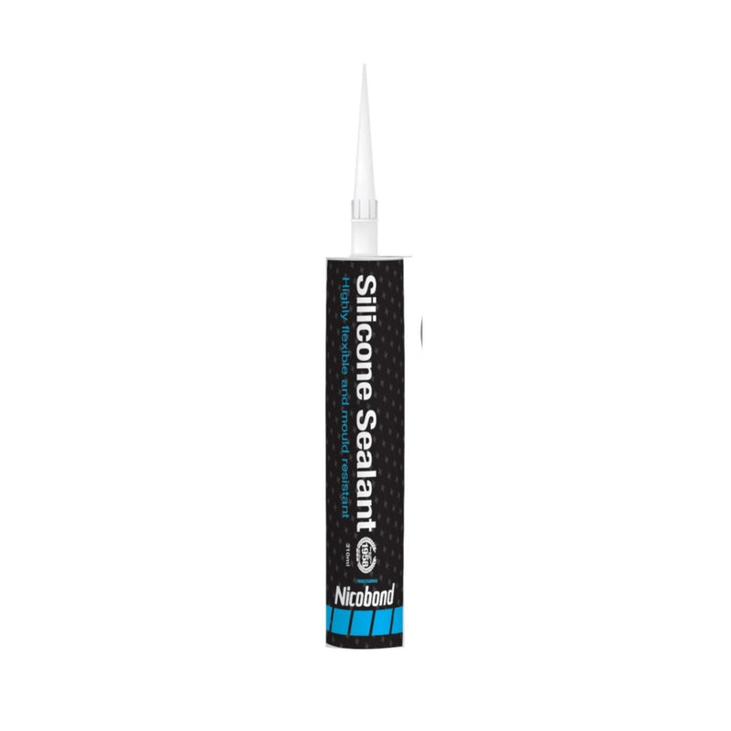 Nicobond Silicone Sealant 310ml - Clear Silicones Nicobond 