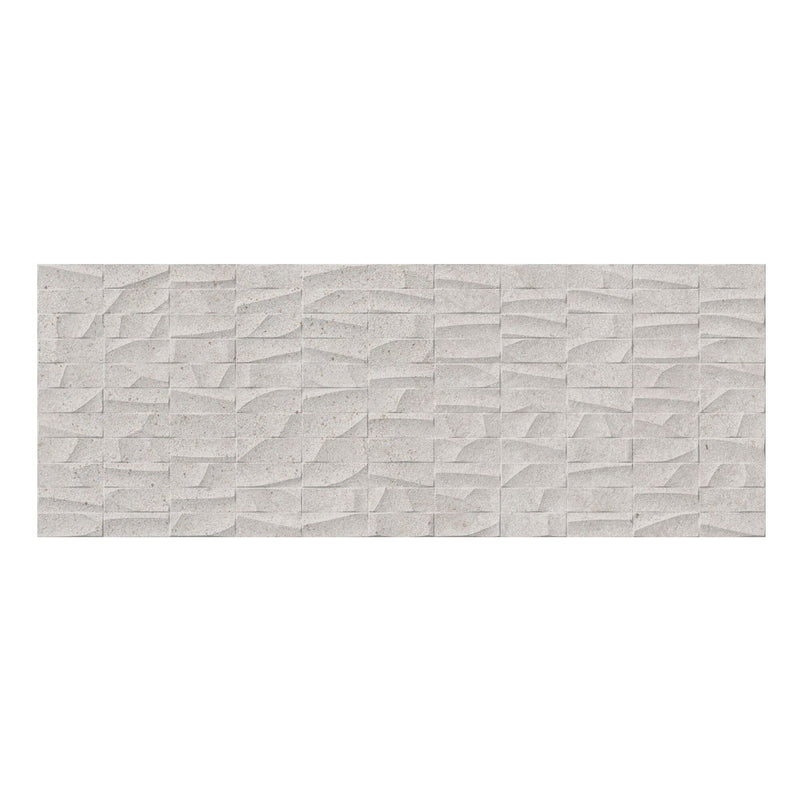 Rectangular tile with a textured pattern on a white background