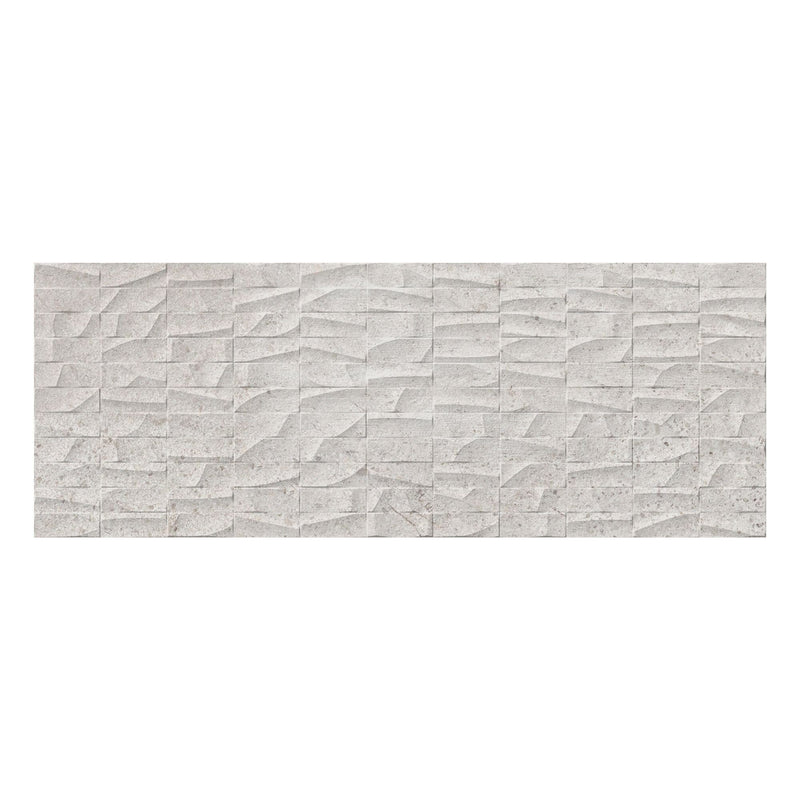 Rectangular tile with a textured pattern on a white background