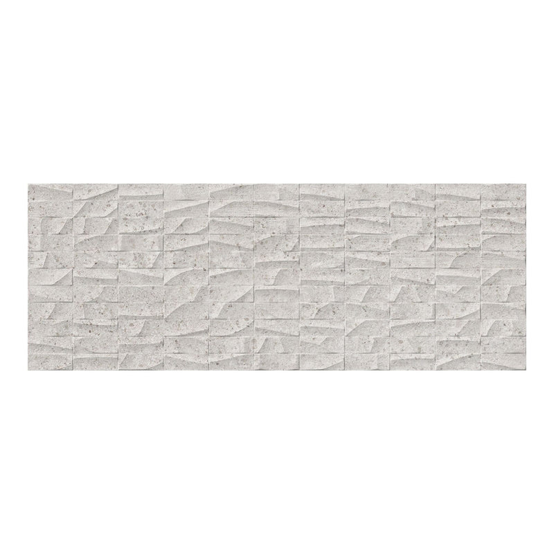 Rectangular tile with a textured pattern on a white background