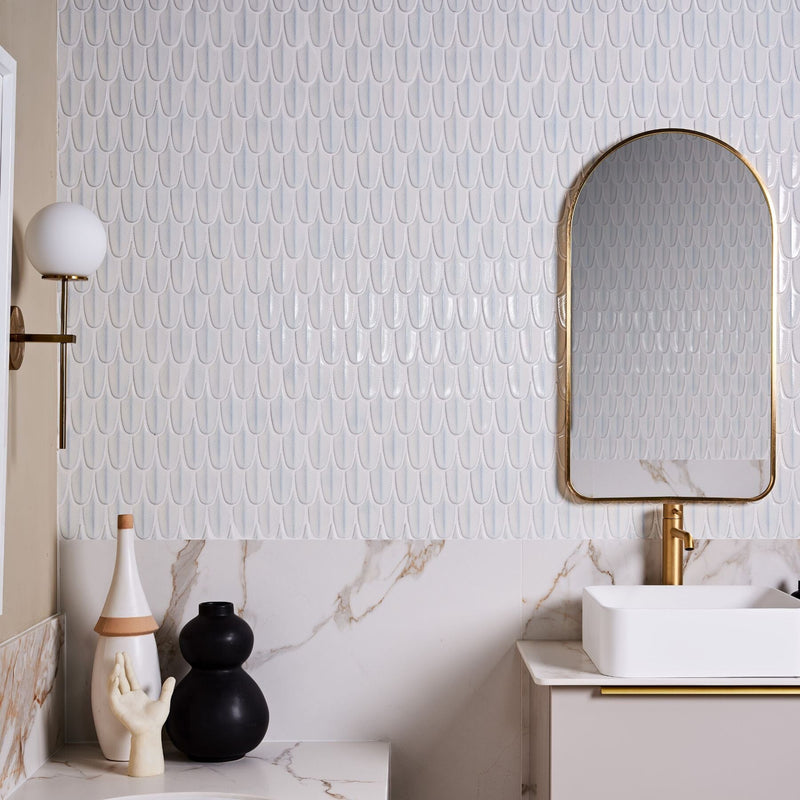 Preen Mirror Buy 30.5cm x 30.5cm Preen White Mosaic 30.5x30 Box Online Today