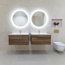 RADIO Vanity Unit 80cm - Dark Elm Bathroom Furniture Gamadecor by Porcelanosa 
