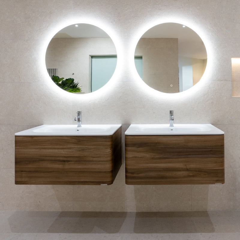 RADIO Vanity Unit 80cm - Dark Elm Bathroom Furniture Gamadecor by Porcelanosa 