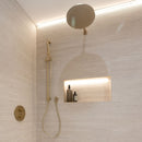 RONDO Neptune Slim Shower Head 30cm - Brushed Brass Shower Parts Noken by Porcelanosa 