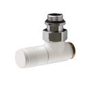 White radiator valve