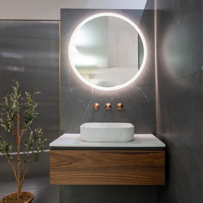 ROUND Mirror with Perimetral Light 60cm Bathroom Mirrors Noken by Porcelanosa 