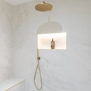 ROUND Neptune Slim Shower Head 30cm - Brushed Brass Shower Parts Noken By Porcelanosa 
