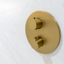 ROUND Thermonstatic Shower Valve - Brushed Brass Plumbing Products Noken By Porcelanosa 