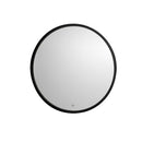 ROUND Wooden LED Mirror 60cm - Black Bathroom Mirrors Noken By Porcelanosa 