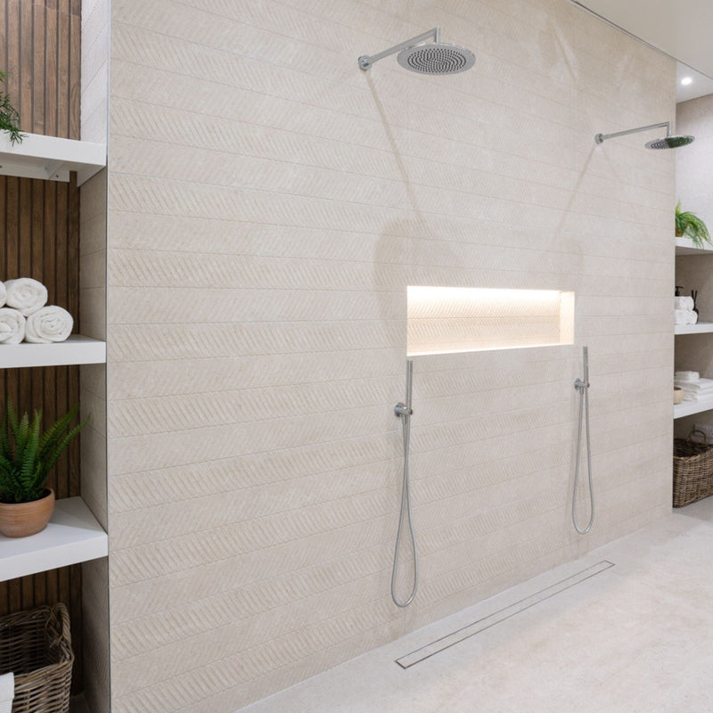 Spiga Coral Caliza 45x120 Tile Porcelanosa 