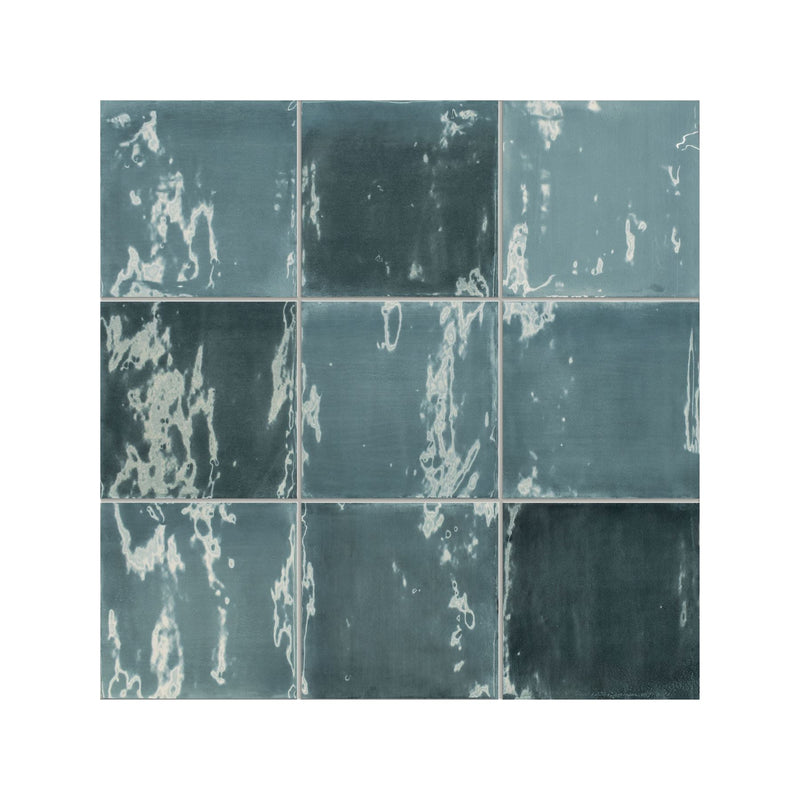 TBox Cerulean Glossy 12.5x12.5 Tile Sartoria By Terratinta 