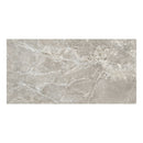 Rectangular tile with a grey marble pattern with white veining detail.