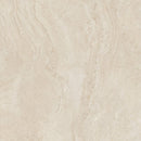 Beige travertine effect porcelain tile.