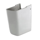 White basin semi-pedestal