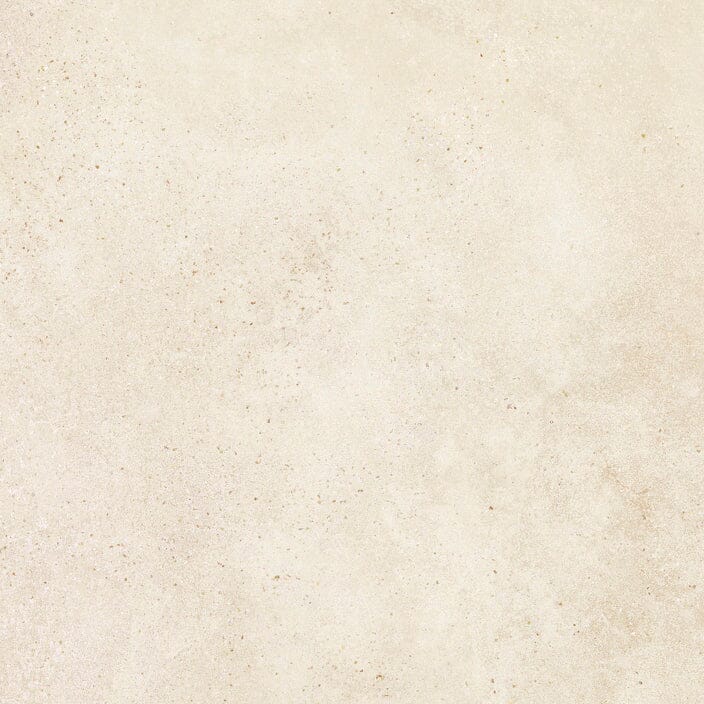 Square beige concrete effect tile
