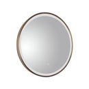 VOS Mirror With Light 600mm - Brushed Bronze Bathroom Mirrors JTP 