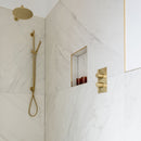 VOS Shower Head 25cm- Brushed Brass Showers JTP 