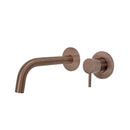 VOS Single Lever Basin Mixer with Spout 200mm - Brushed Bronze Taps JTP 