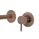 VOS Single Lever Basin Mixer with Spout 200mm - Brushed Bronze Taps JTP 