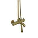 VOS Thermostatic Shower Riser Kit - Brushed Brass Showers JTP 
