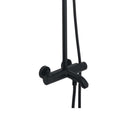 VOS Thermostatic Shower Riser Kit - Matt Black Showers JTP 