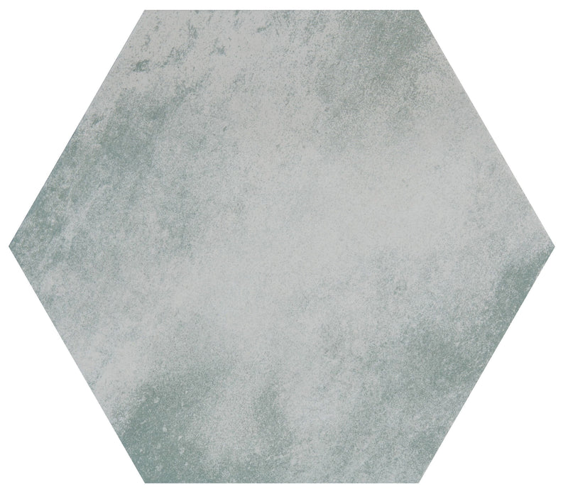 Hexagonal tile on a white background