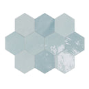 Zellige Hexa Aqua 10.8x12.4 Box WOW Design 12.4cm x 10.8cm 