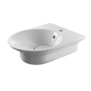 40x50 cm. wall hung basin with overflow, clicker waste with ceramic cover and fixing kit 100041225 - N421040000 included. white Standard Noken 