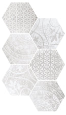 Alchimia Hex Blanco Grigio Tile Quintessenza 