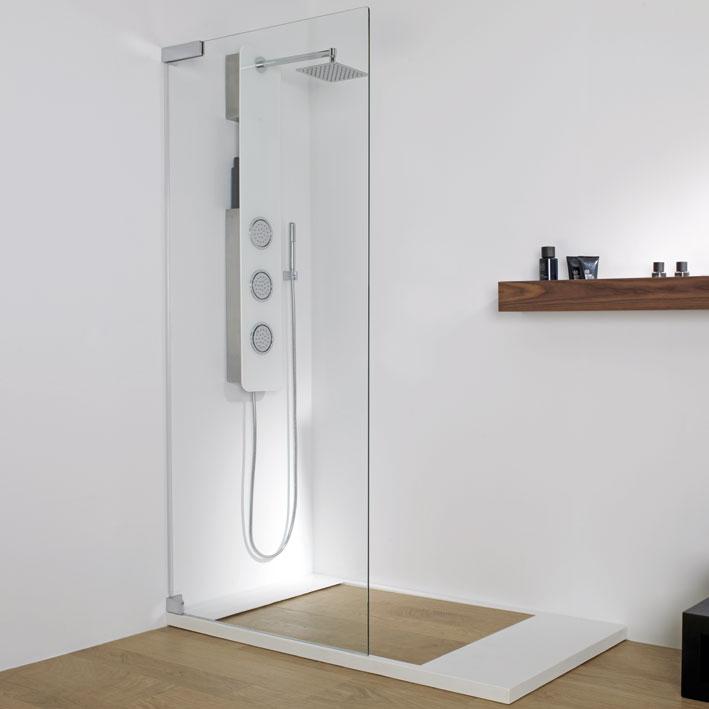 Attica 1 Wetroom Screen Right 120mm Shower Doors & Screens System Pool By Porcelanosa 