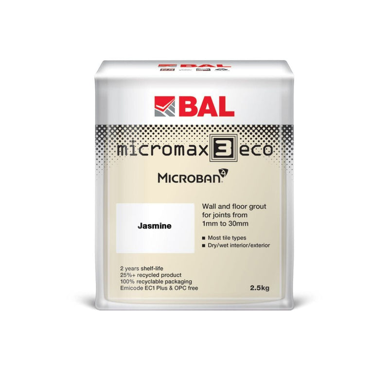 BAL Micromax3 ECO Rapid Set Grout 2.5kg - Jasmine Grouts BAL By Ardex 