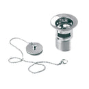 Basin Waste with Plug & Chain - Chrome Plumbing Products TileStyle 