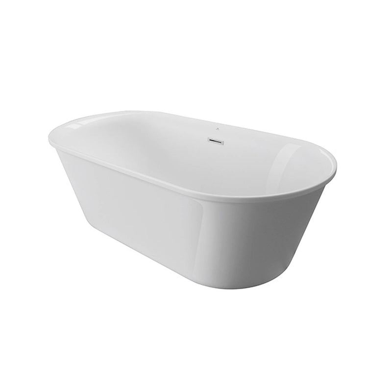 bathtub, freestanding, without brassware, oval 160x72, one-piece, center bath waste, sanitary acrylic.Â Syphon NEXTÂ 100158208 accessory not included. glossy white Standard Noken 